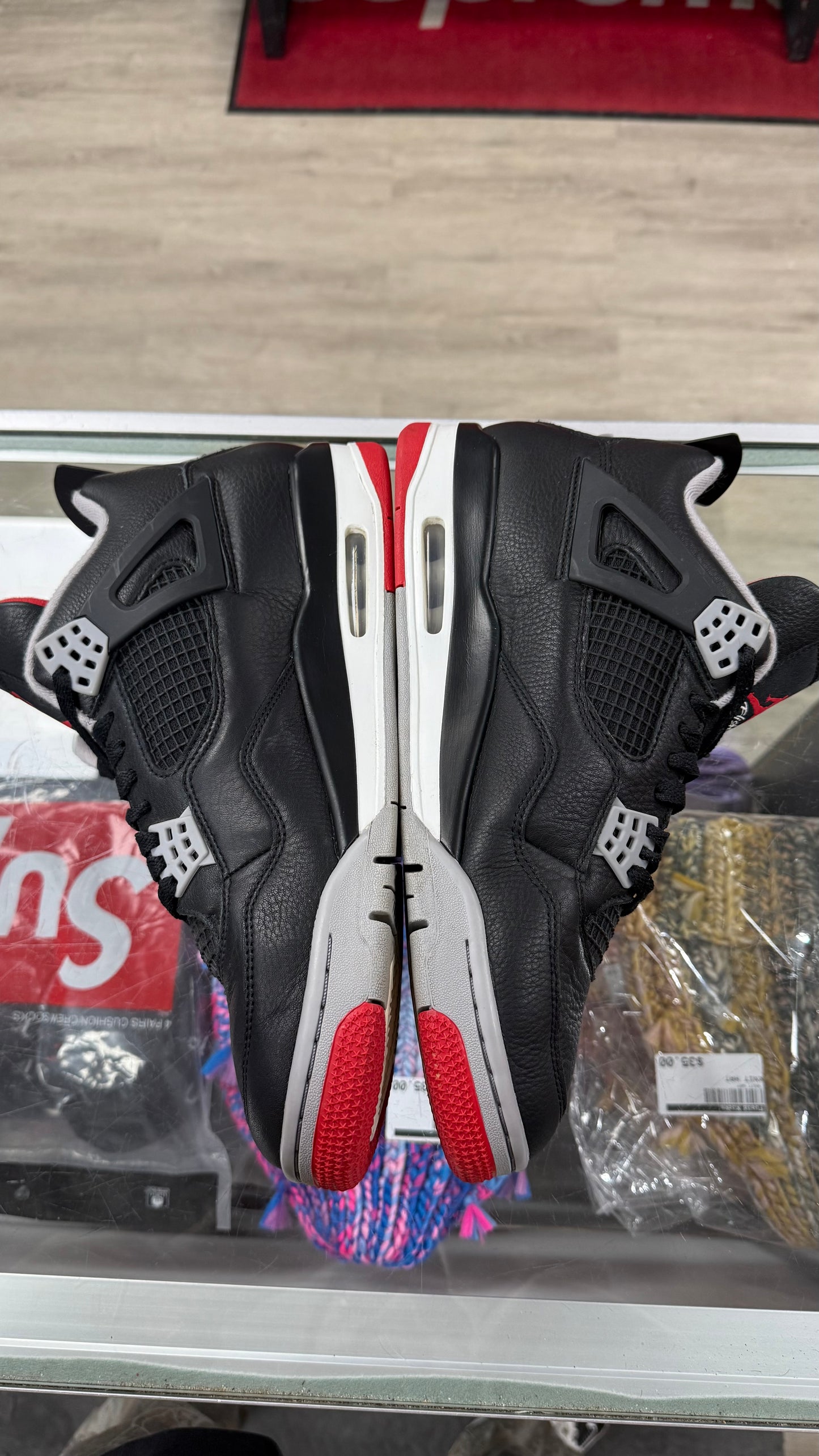 Jordan 4 bred 4 used no box