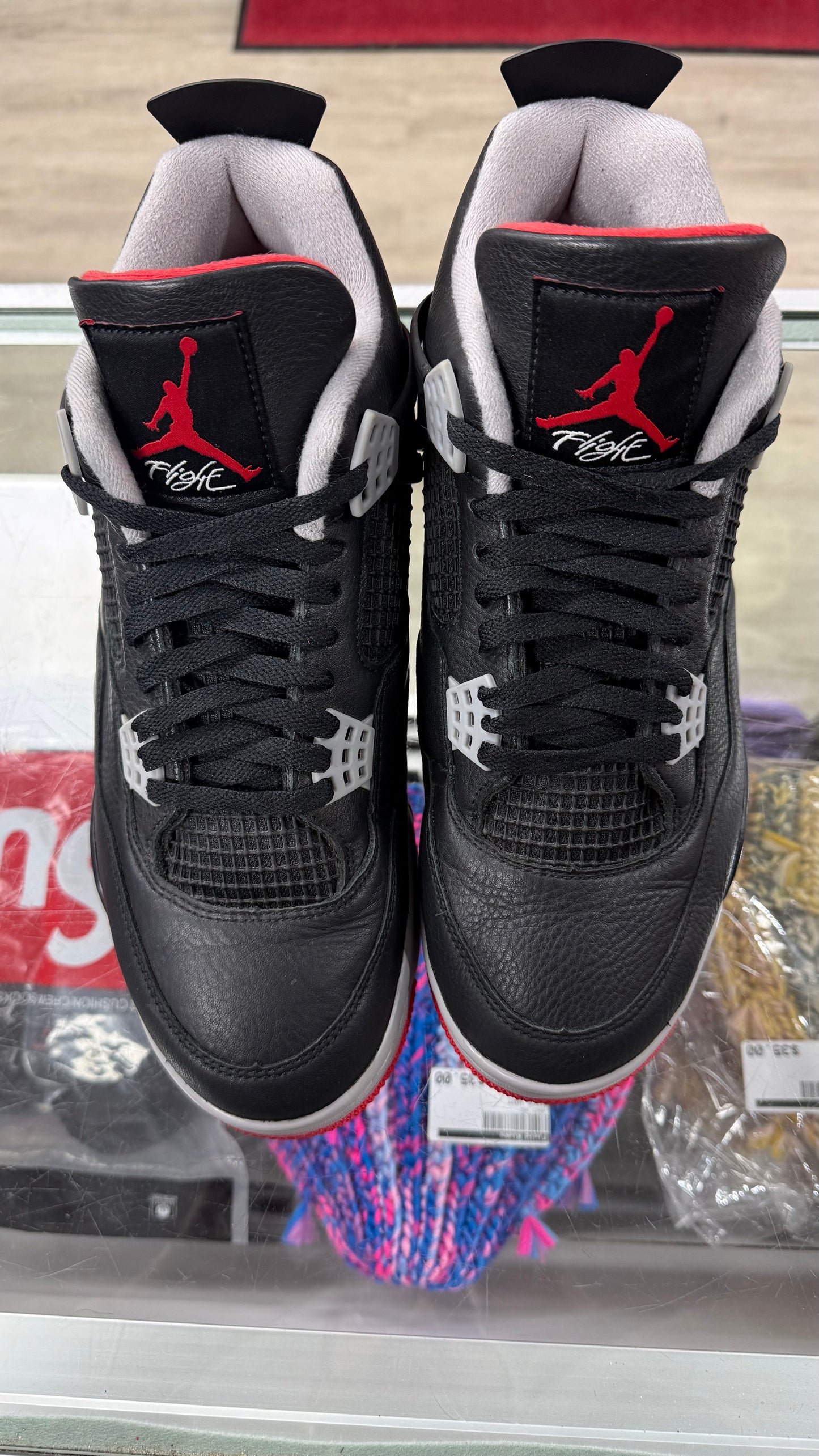 Jordan 4 bred 4 used no box